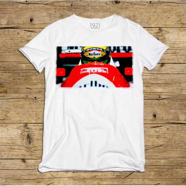 Tričko Ayrton Senna Helmet